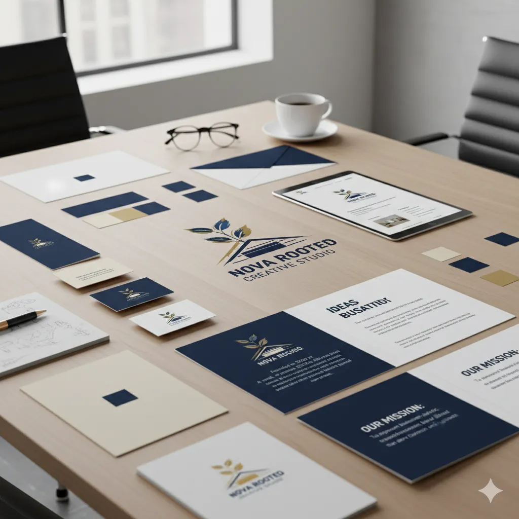 Our company story and mission in brand identity design